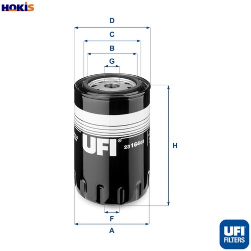 Oil filter 164 for - oil,